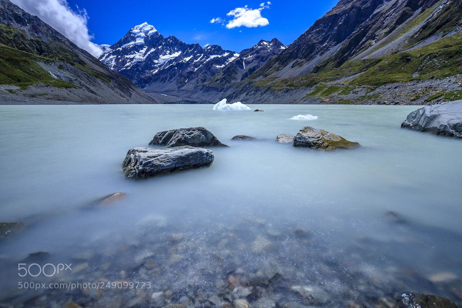 Canon EOS 6D Mark II sample photo. Hooker lake with iceberg photography