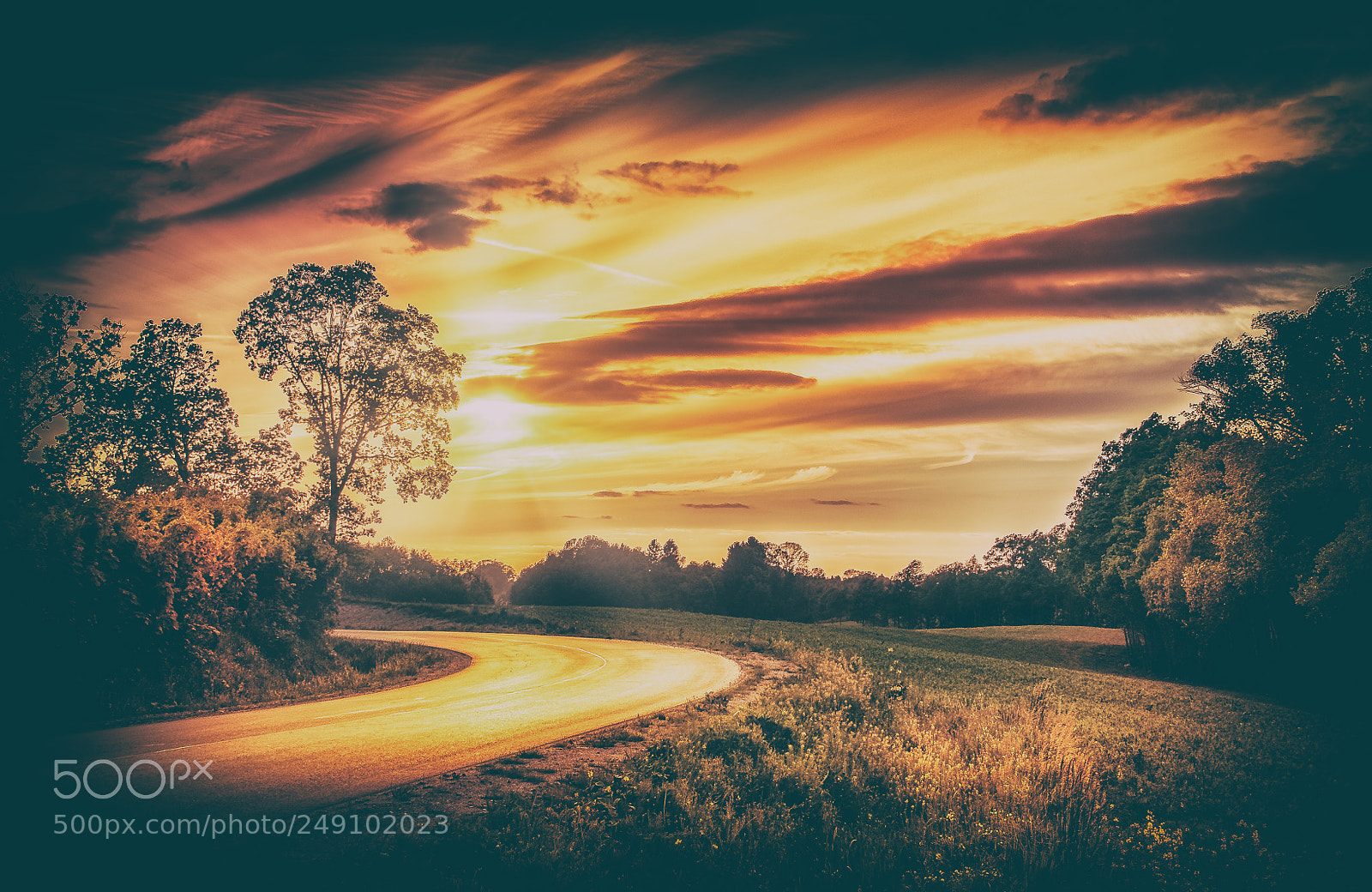Nikon D300S sample photo. Orange sky photography