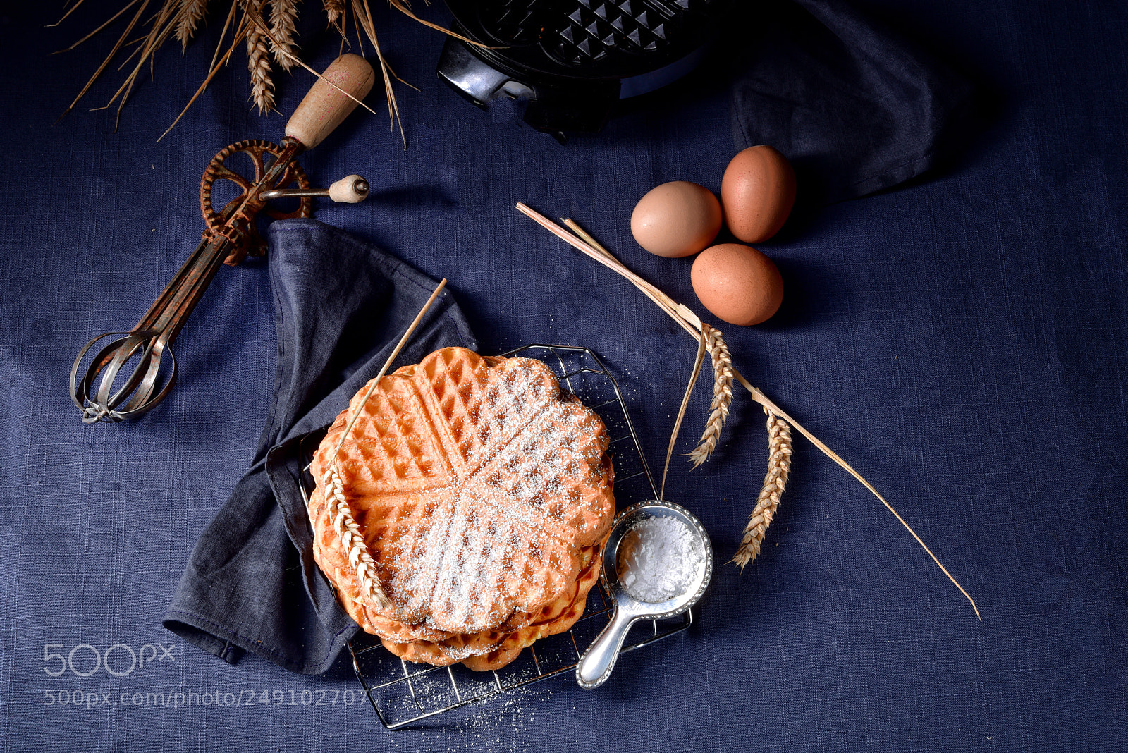 Nikon D810 sample photo. Fresh and tasty waffle photography