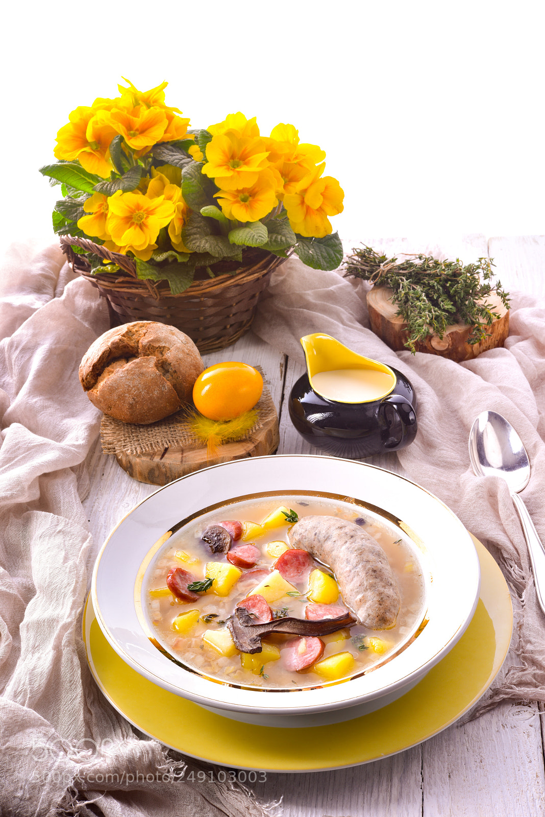 Nikon D810 sample photo. Polish easter soup photography