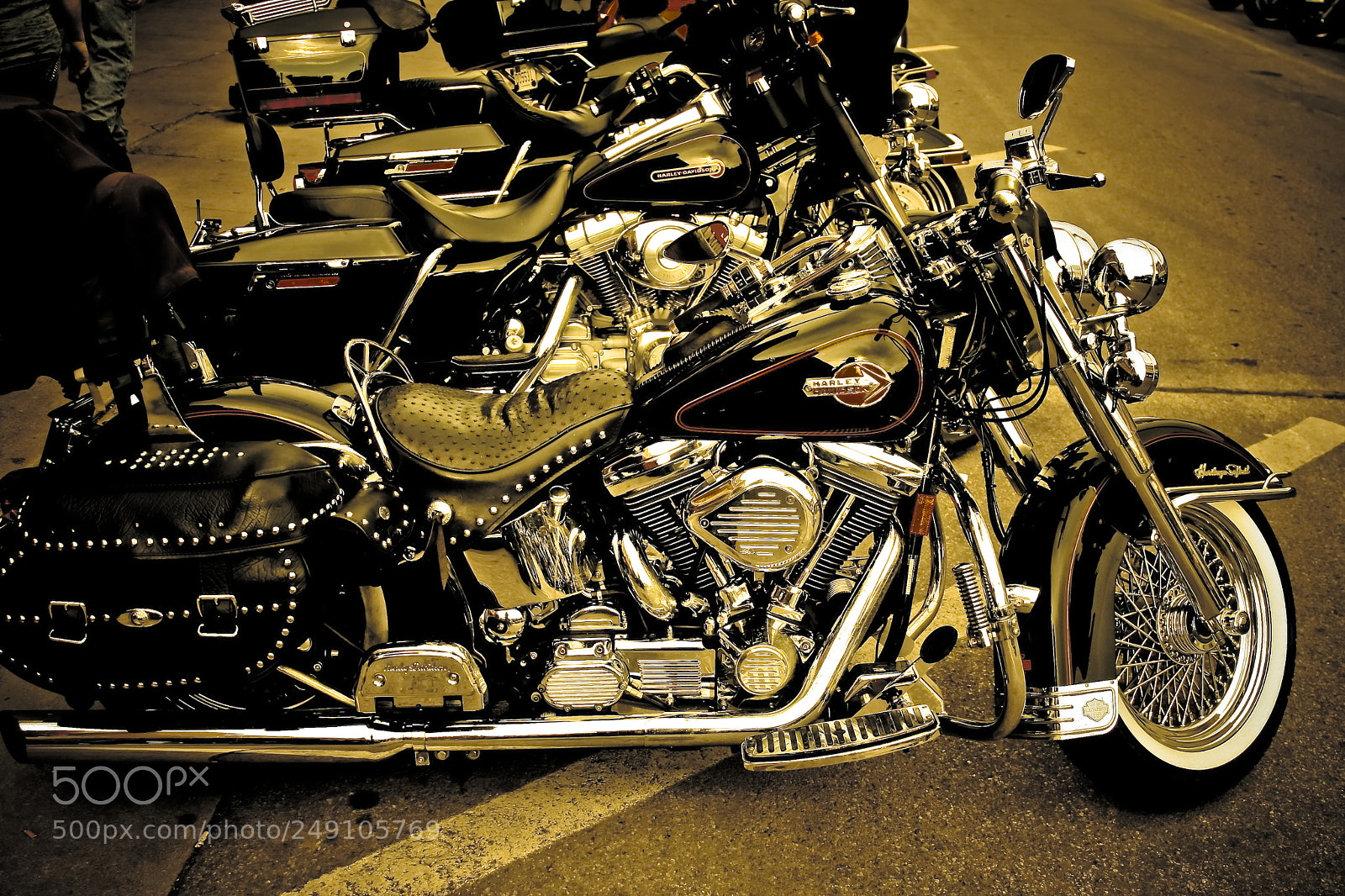 Canon EOS 40D sample photo. Harley lineup at sturgis photography