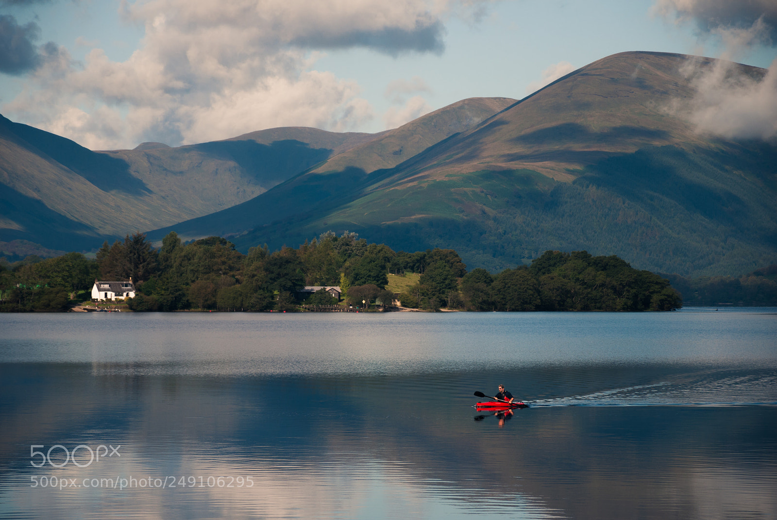 Nikon D60 sample photo. Kayaking on lake photography