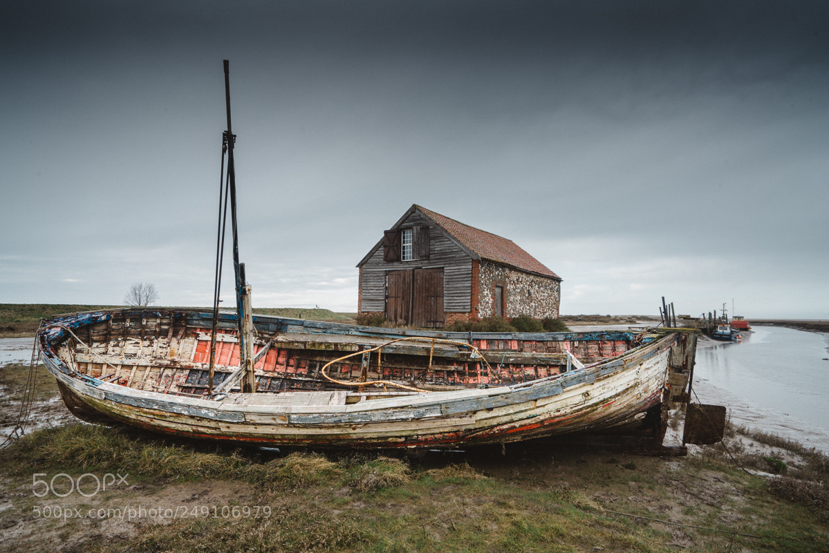 Sony a7R II sample photo. Old boat photography