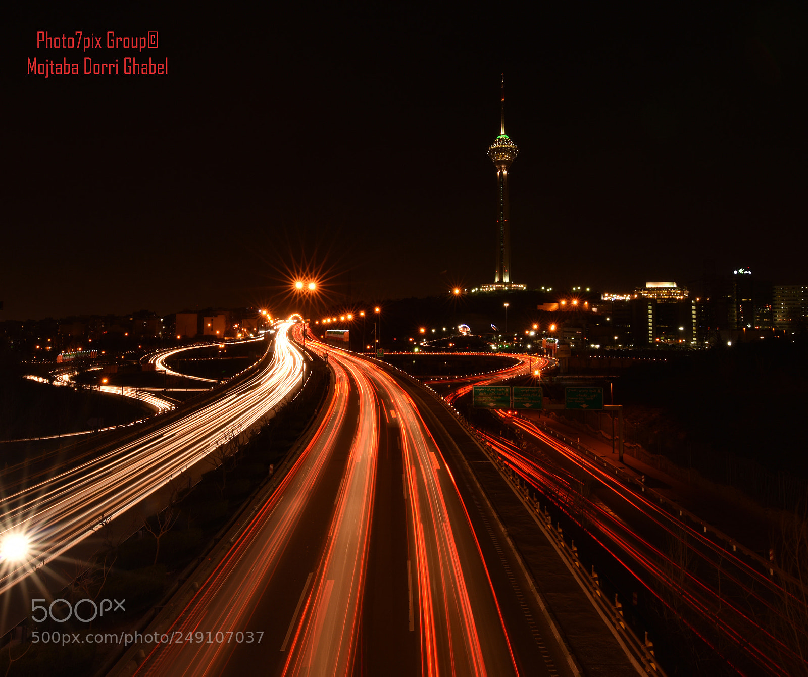 Nikon D810 sample photo. Milad tower on night photography