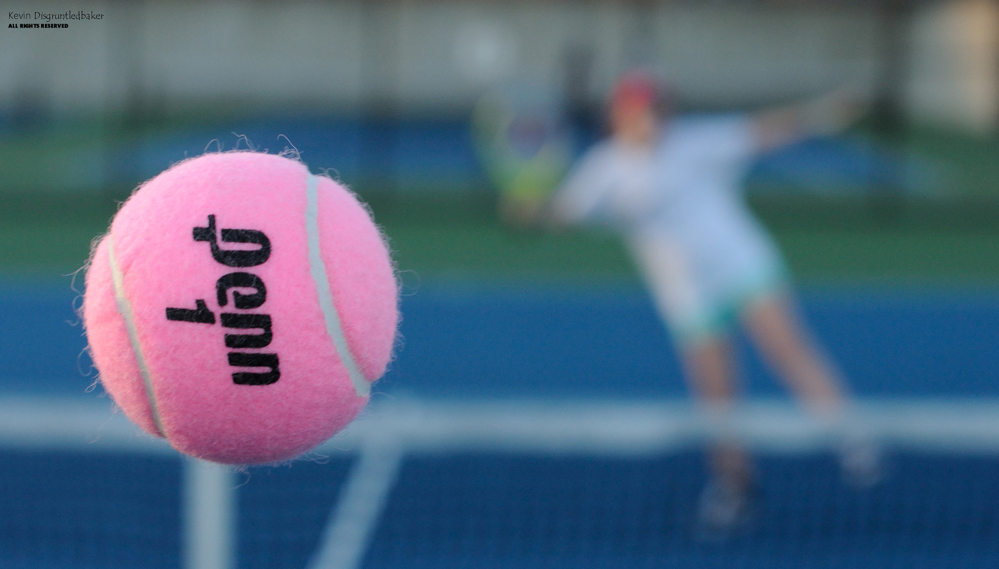 Nikon D90 sample photo. Pink tennis bokeh photography