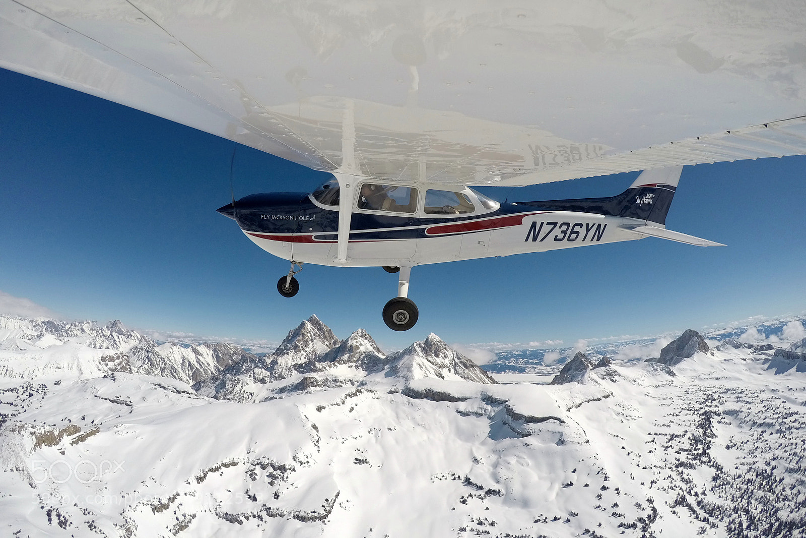 GoPro Hero5 Black sample photo. Grand teton from cessna 172 photography