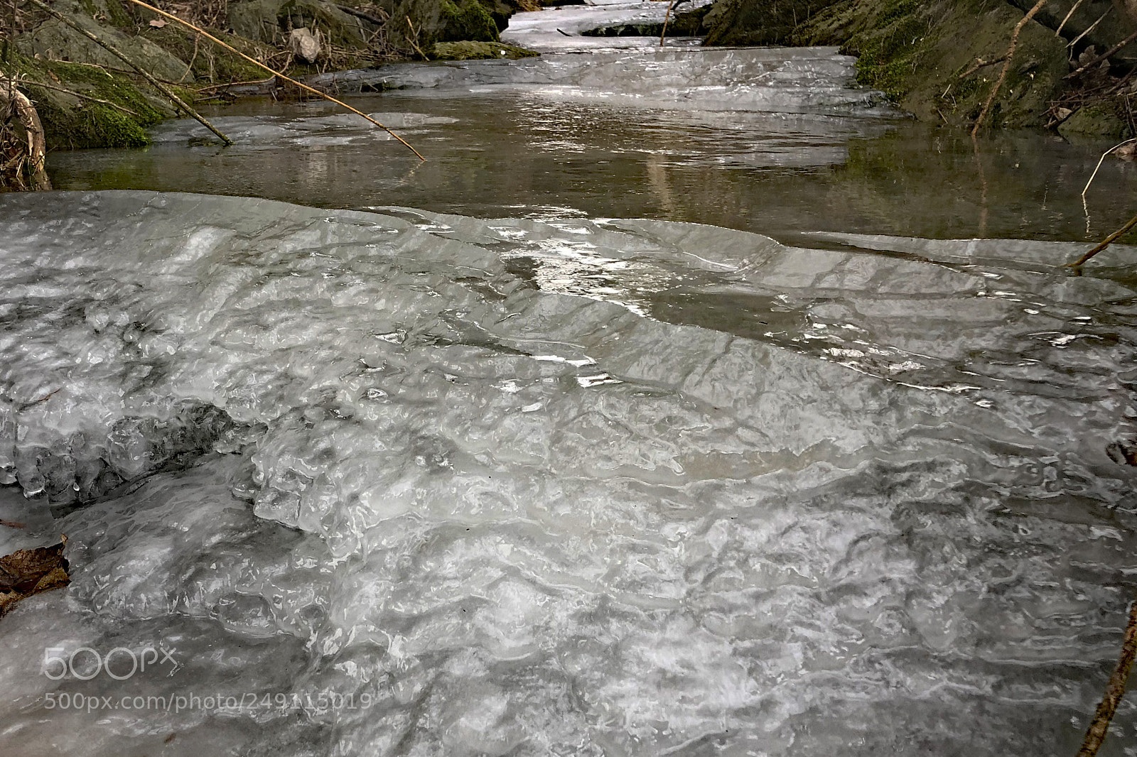 Apple iPhone X sample photo. Frozen flow photography