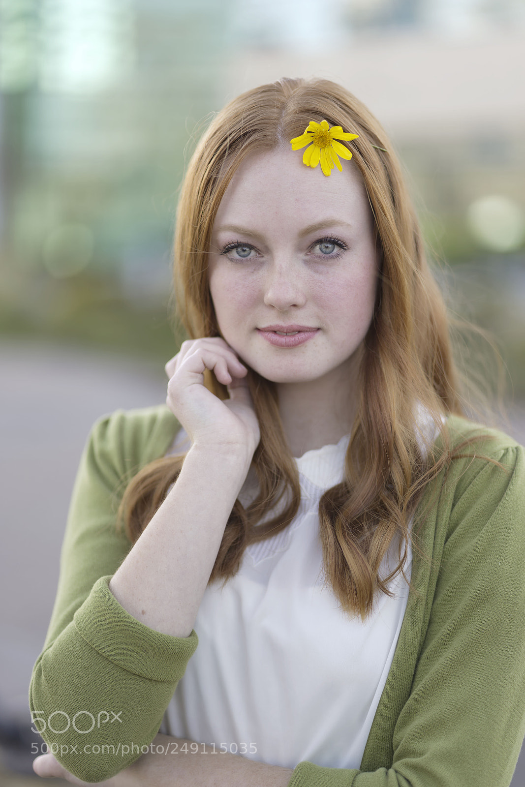 Sony a7 II sample photo. Ginger flower child photography