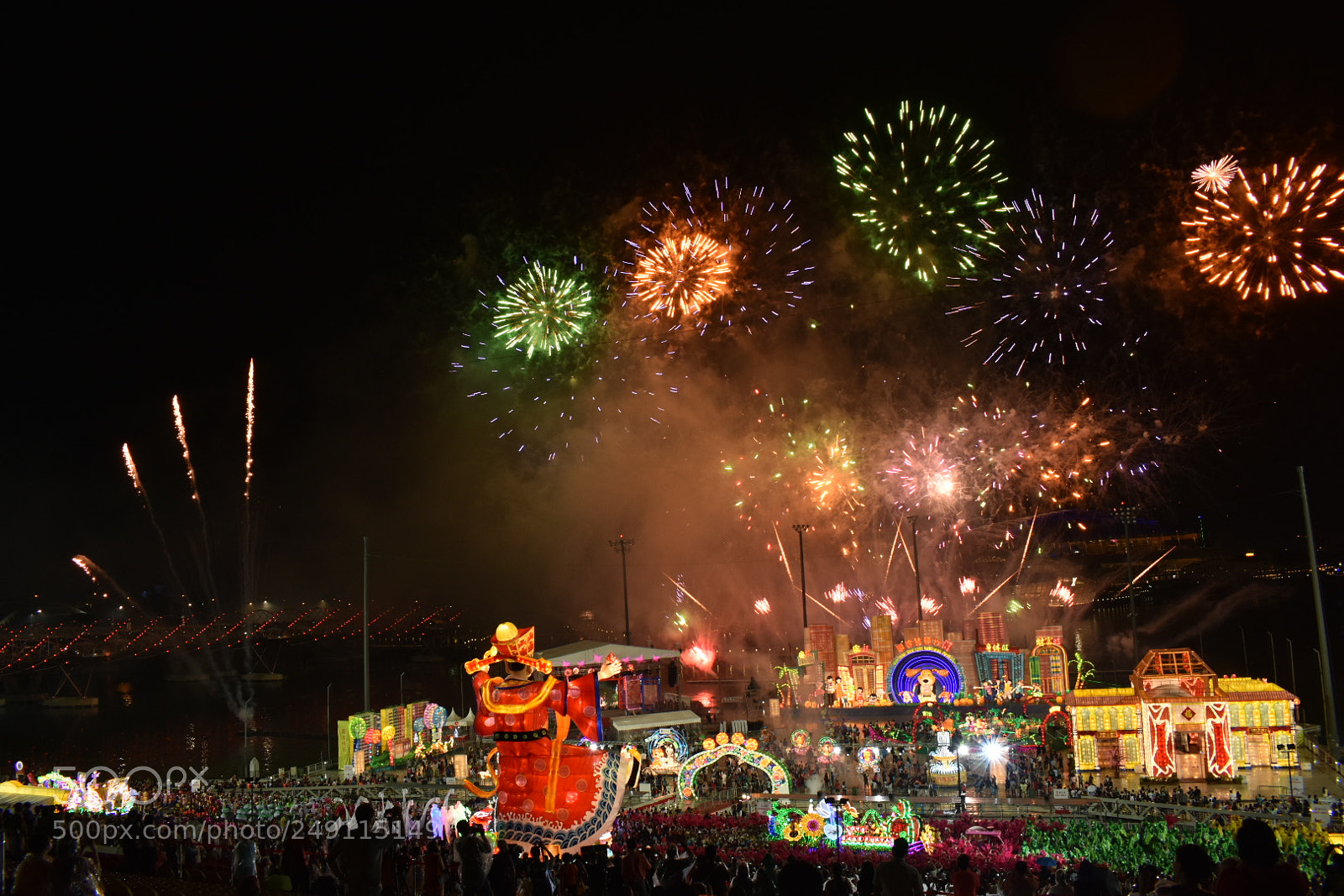 Nikon D3400 sample photo. Singapore- fireworks in the photography