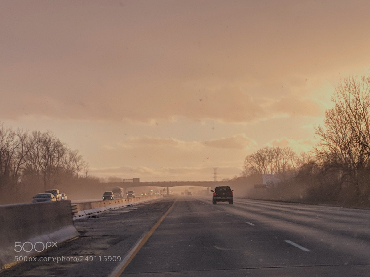 Google Pixel 2 sample photo. Sunset commute. photography