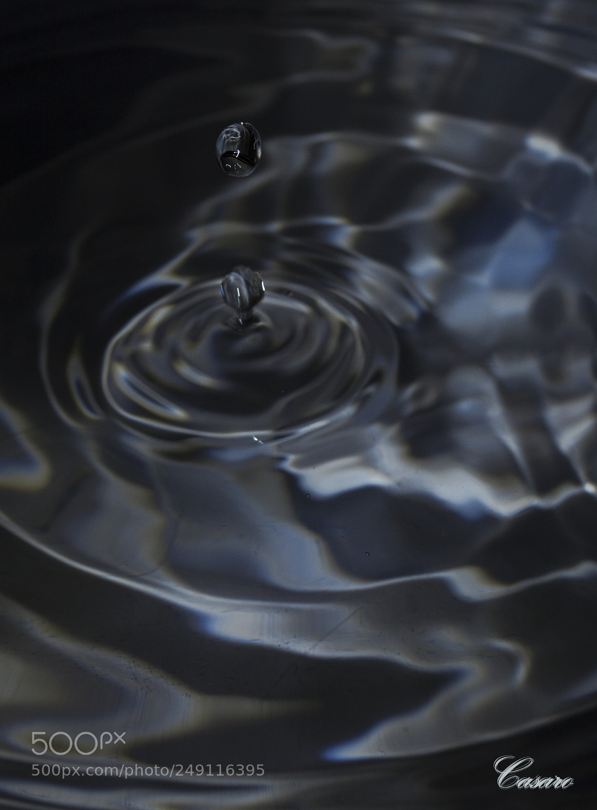 Canon EOS 7D sample photo. Gota azul. photography