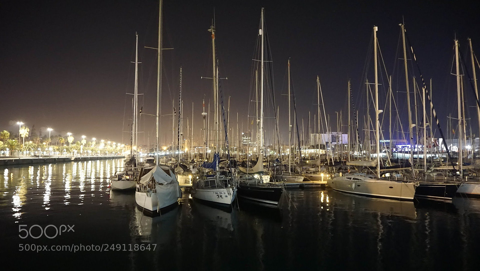 Sony a6000 sample photo. Night barcelona photography