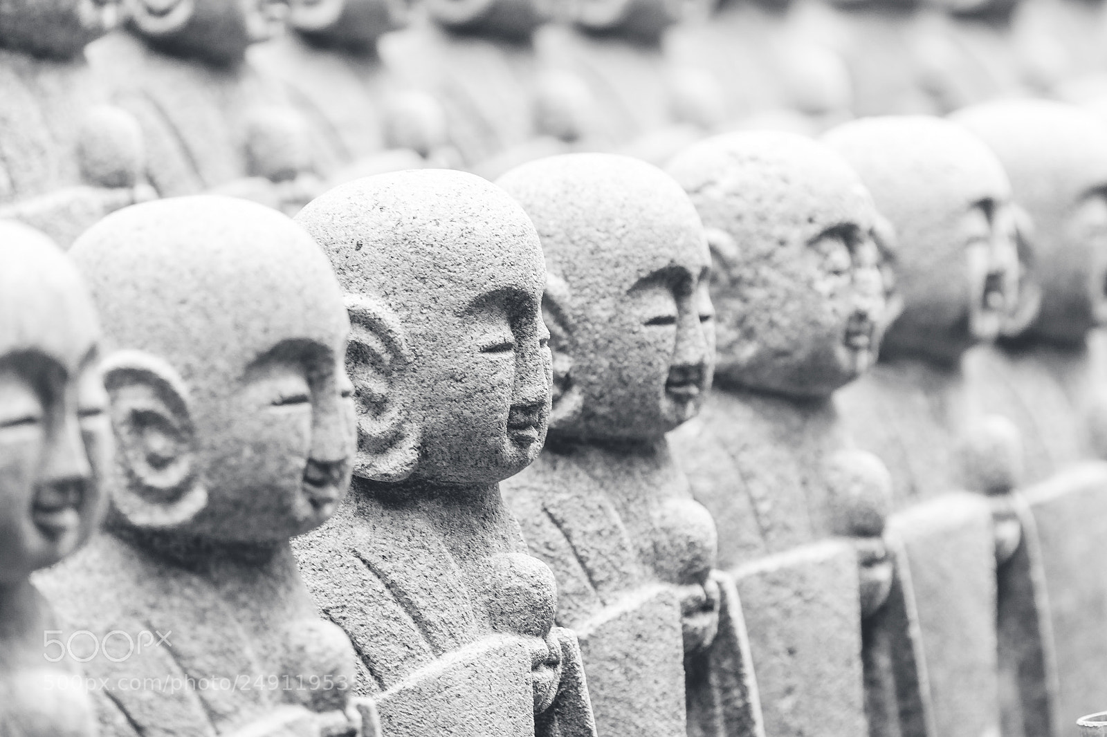 Canon EOS 450D (EOS Rebel XSi / EOS Kiss X2) sample photo. Jizo statues at hase-dera photography