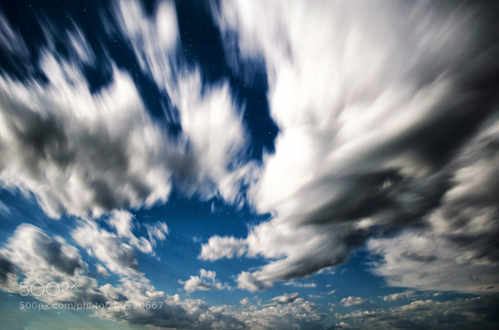 Nikon D5100 sample photo. Moonlit clouds photography