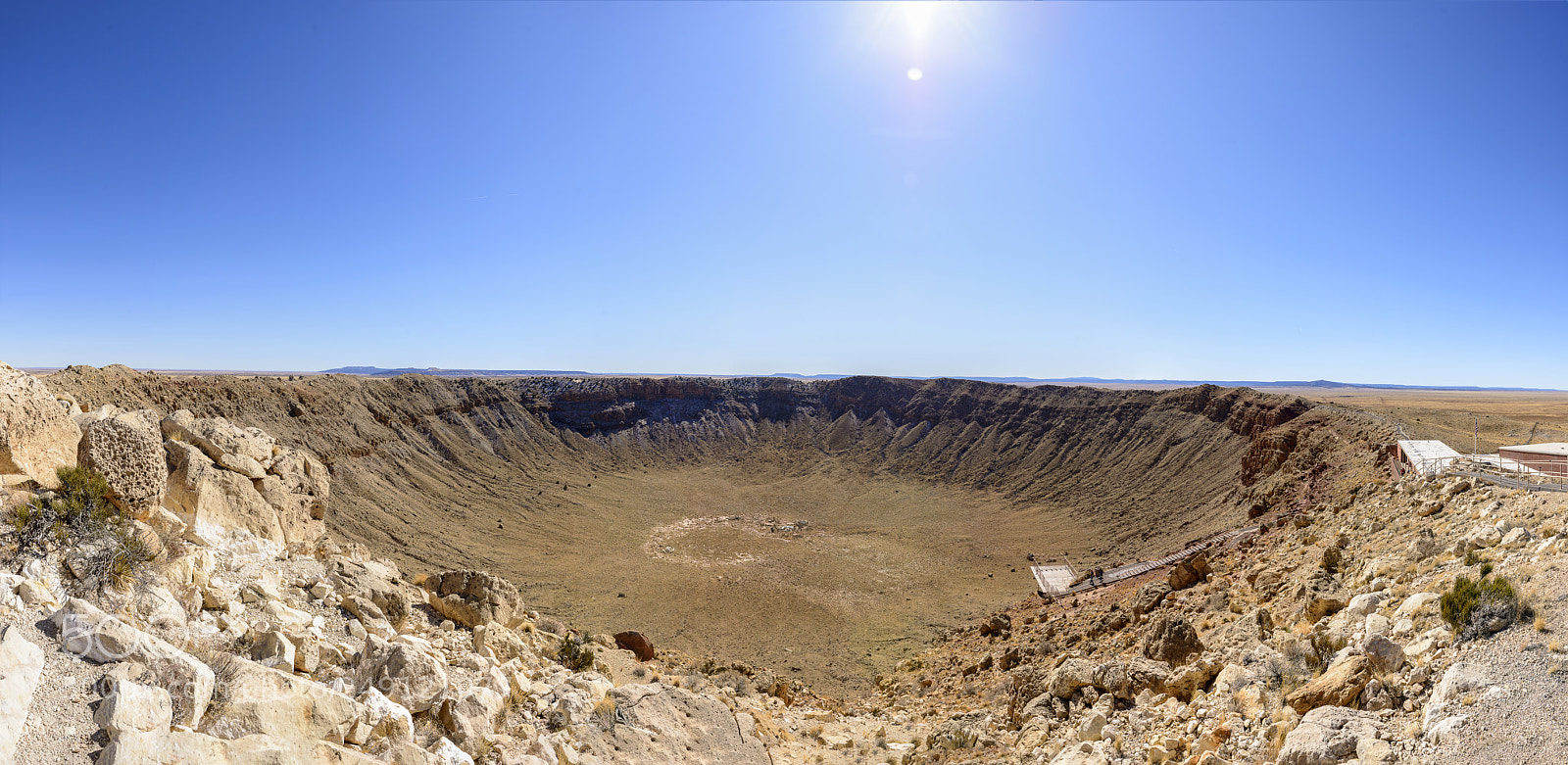 Nikon D800 sample photo. Meteor crater 6 panel panorama photography