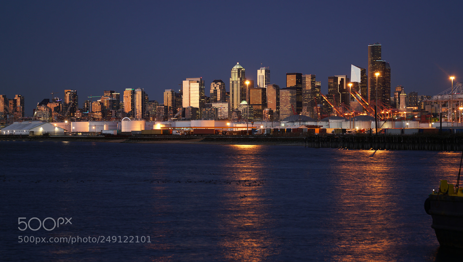 Sony a7R II sample photo. After sunset downtown city photography