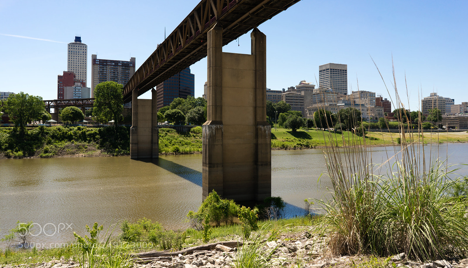 Sony a7 sample photo. Train tressle mud island photography