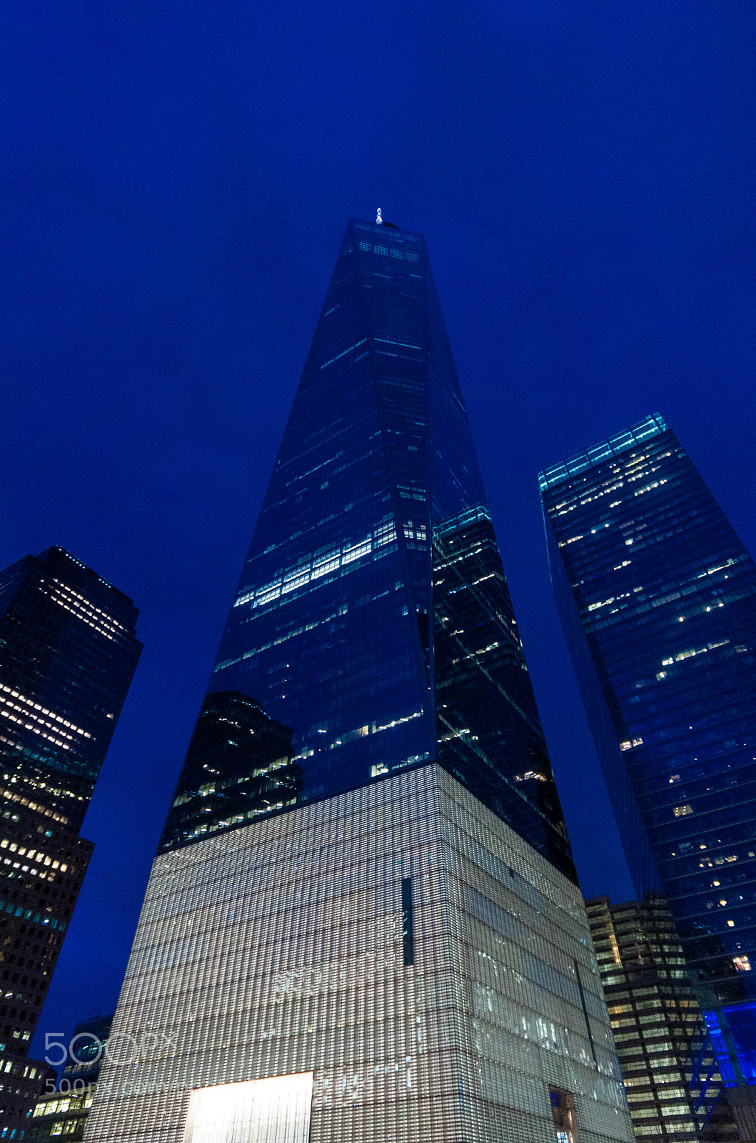 Nikon D90 sample photo. World trade center blue photography