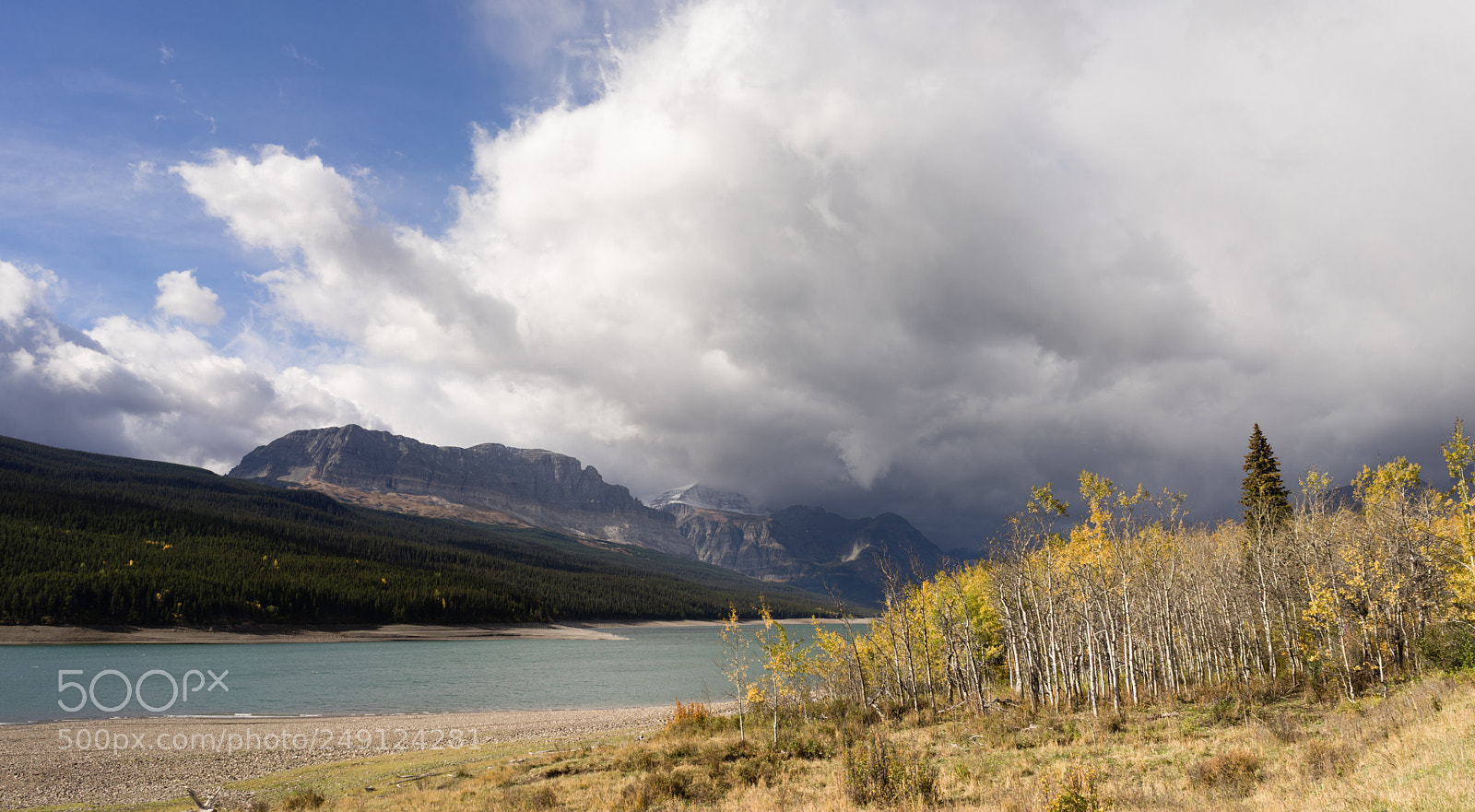 Sony a7 sample photo. Storm clouds approaches lake photography
