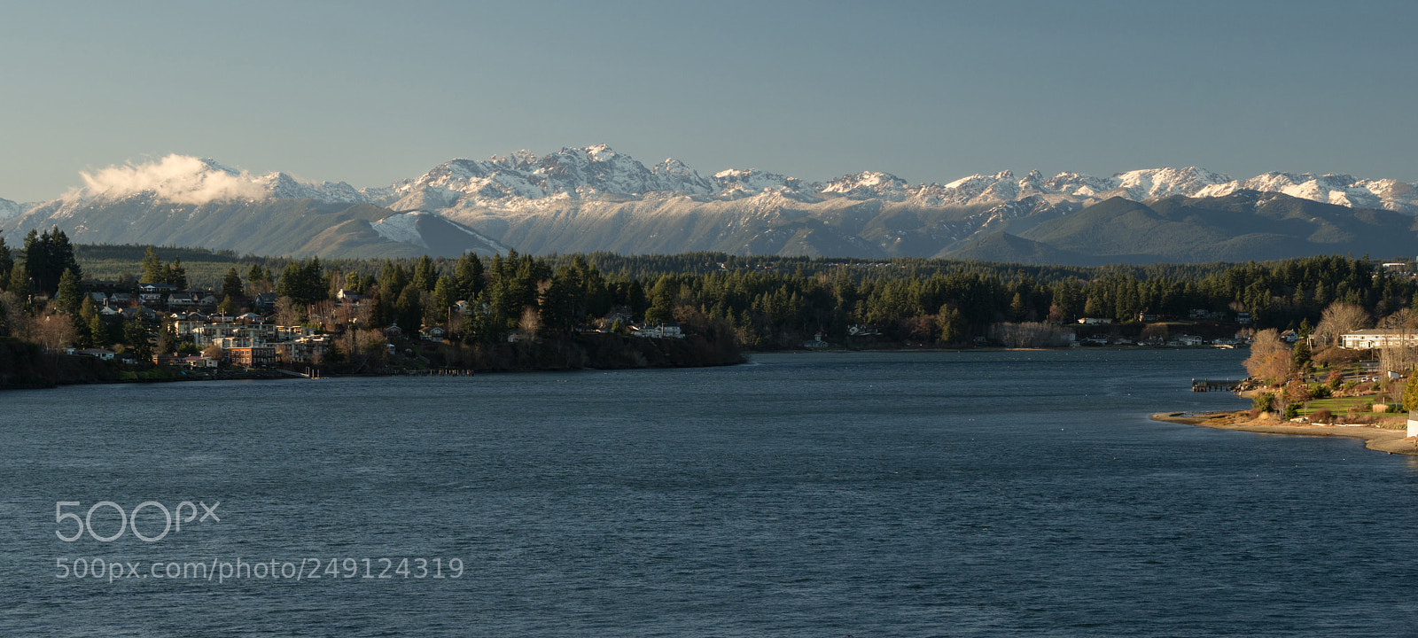 Sony a6300 sample photo. Olympic mountains puget sound photography