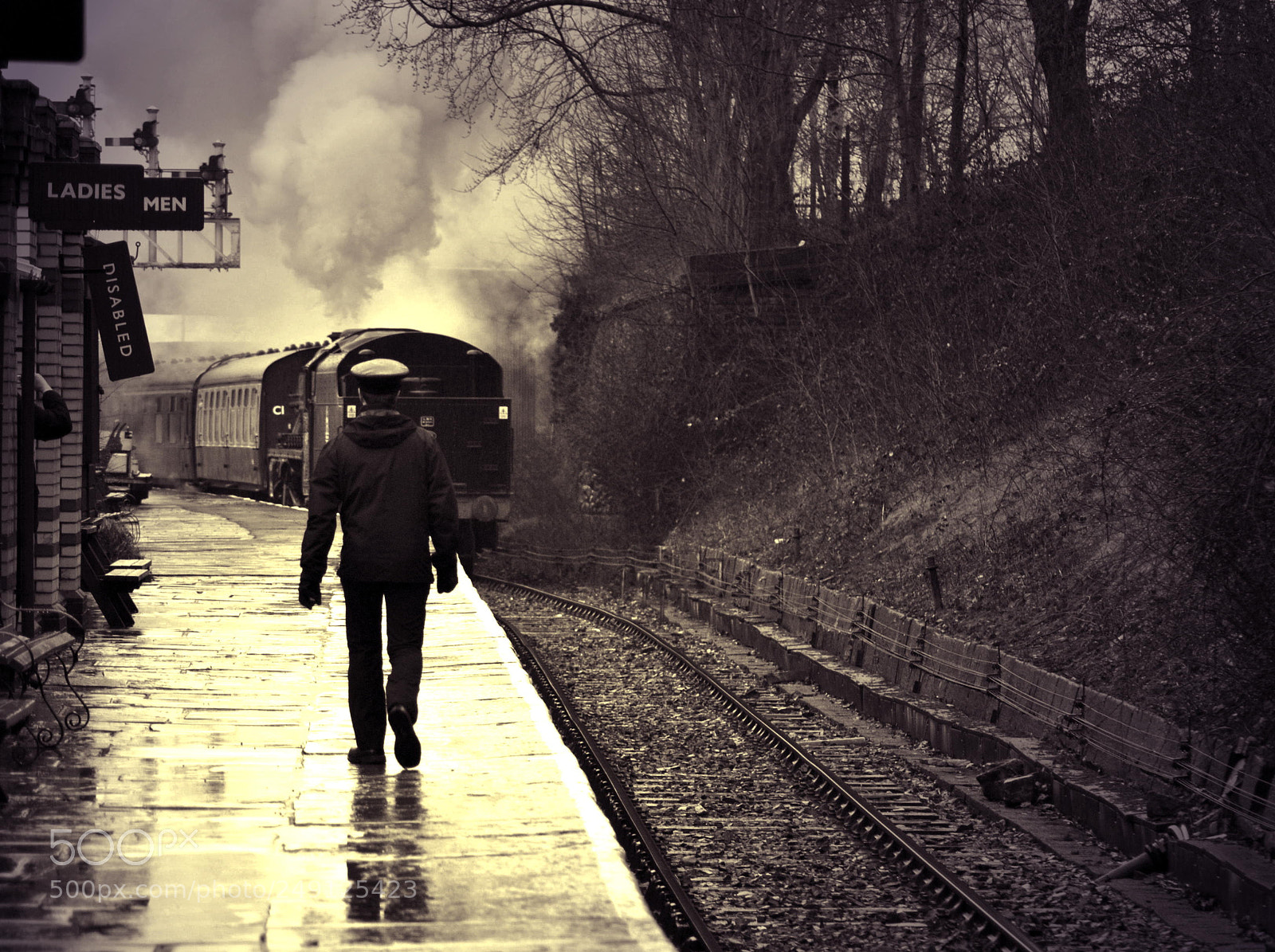 Nikon D3000 sample photo. The train came in photography