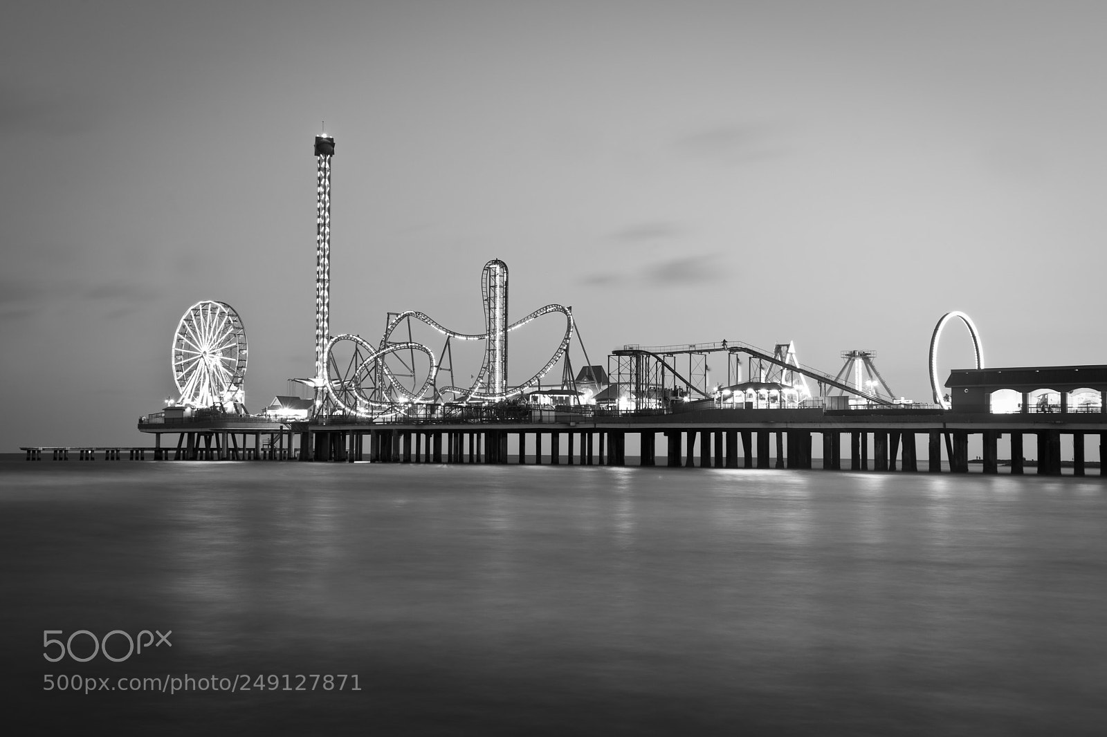 Nikon D800 sample photo. Galveston pleasure pier photography
