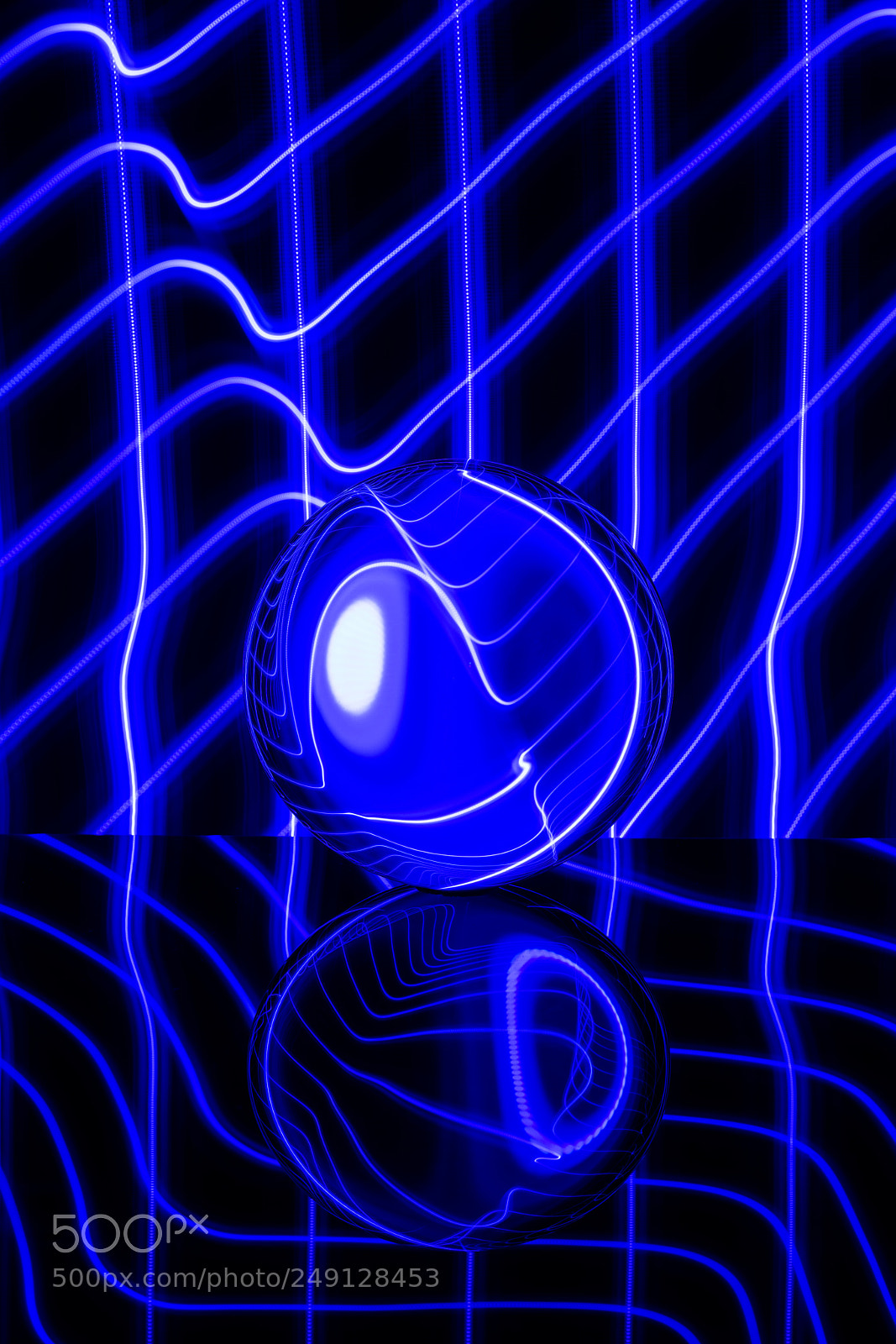 Nikon D850 sample photo. Orb in blue photography