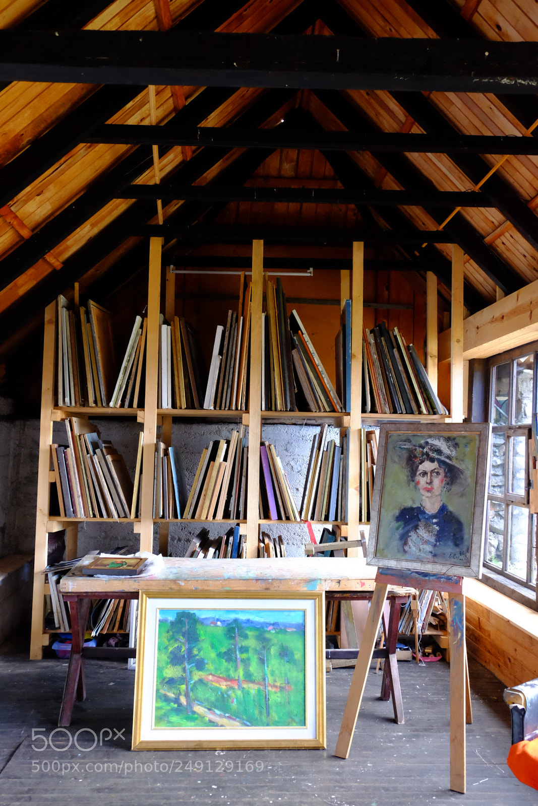 Fujifilm X-T1 sample photo. Painting workshop photography