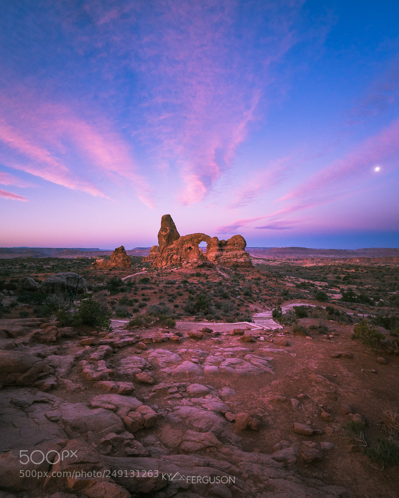 Sony a7R III sample photo. Arches at sunrise photography