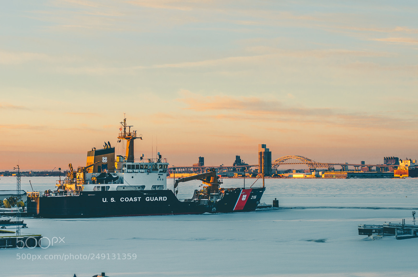 Nikon D5000 sample photo. Coast guard winter photography