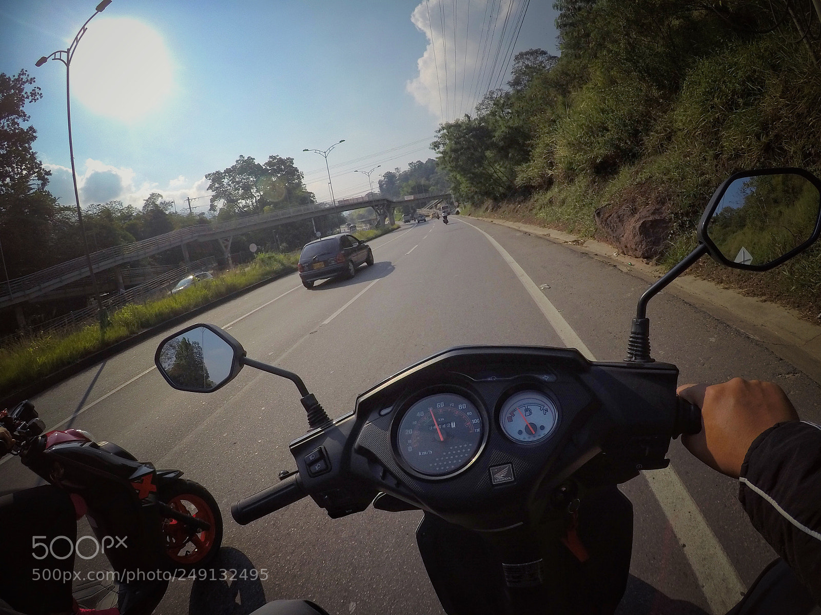 GoPro Hero5 Black sample photo. Piques scooter photography