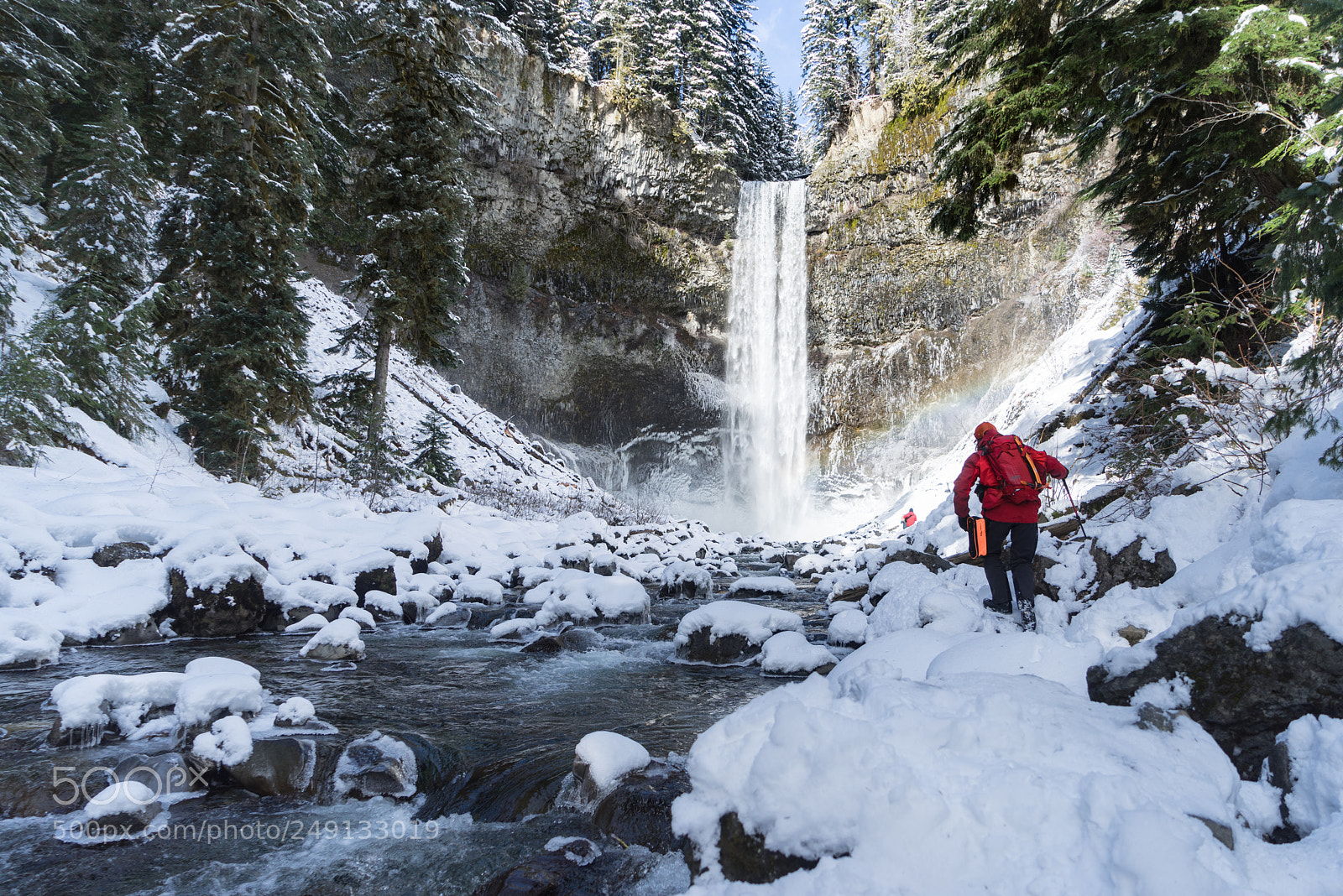 Sony a7R sample photo. Brandywine falls in winter photography