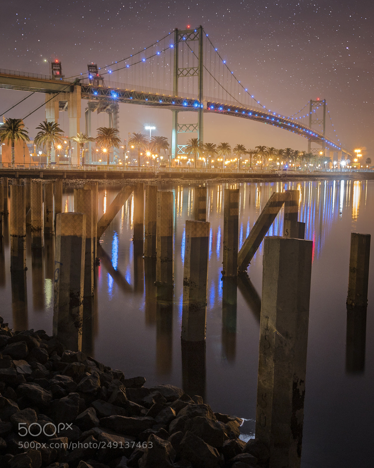 Sony a6300 sample photo. Vincent thomas bridge in photography