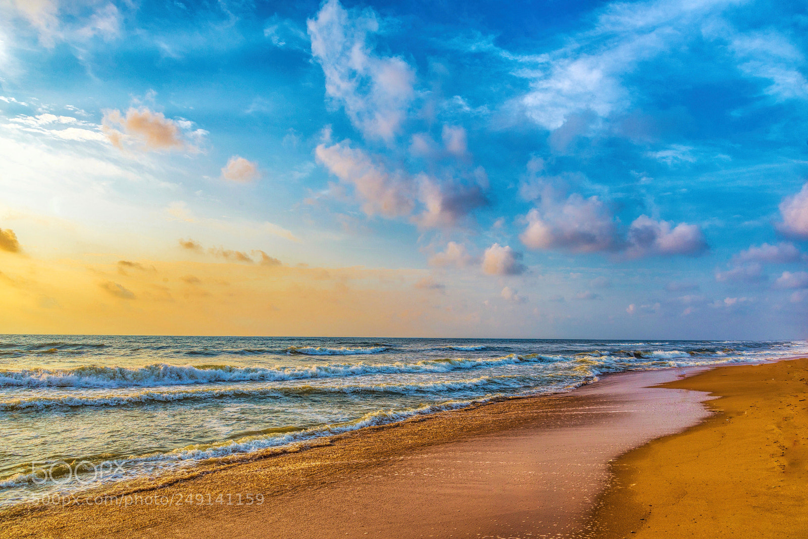 Nikon D610 sample photo. Sun lit beach photography