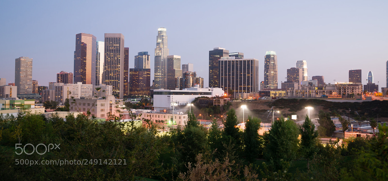 Sony Alpha DSLR-A850 sample photo. Panoramic view downtown urban photography
