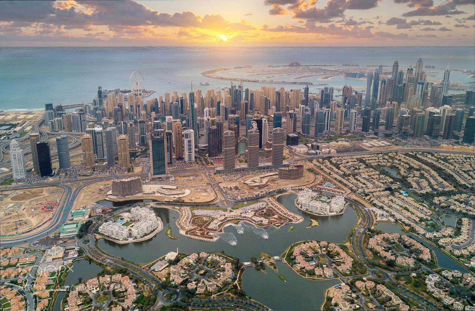 DJI FC220 sample photo. دبي من السماء photography