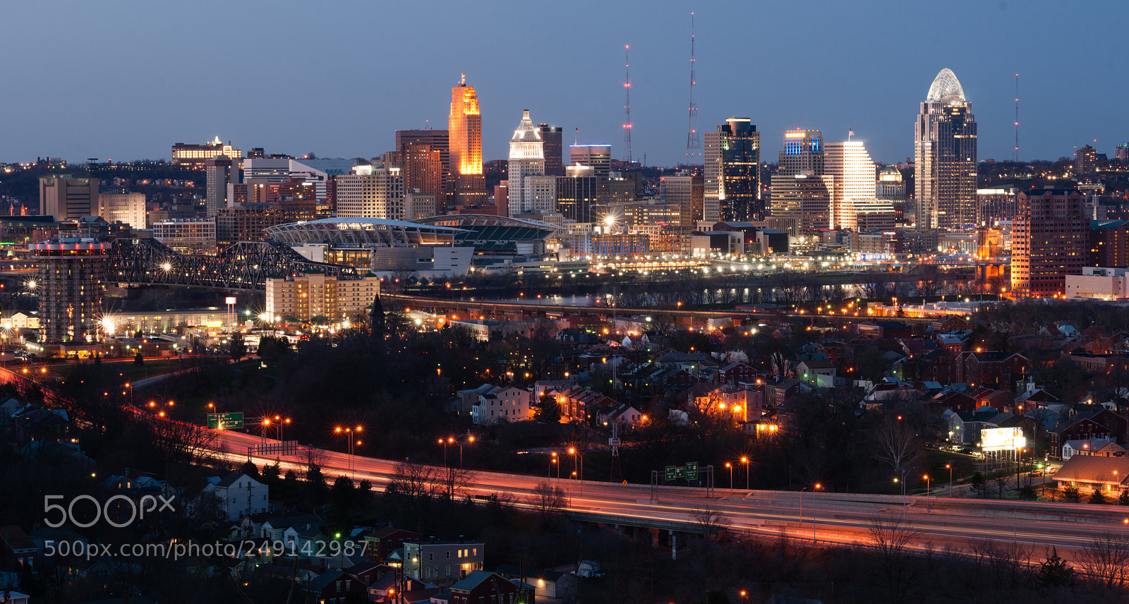 Sony Alpha DSLR-A900 sample photo. Highway over ohio river photography