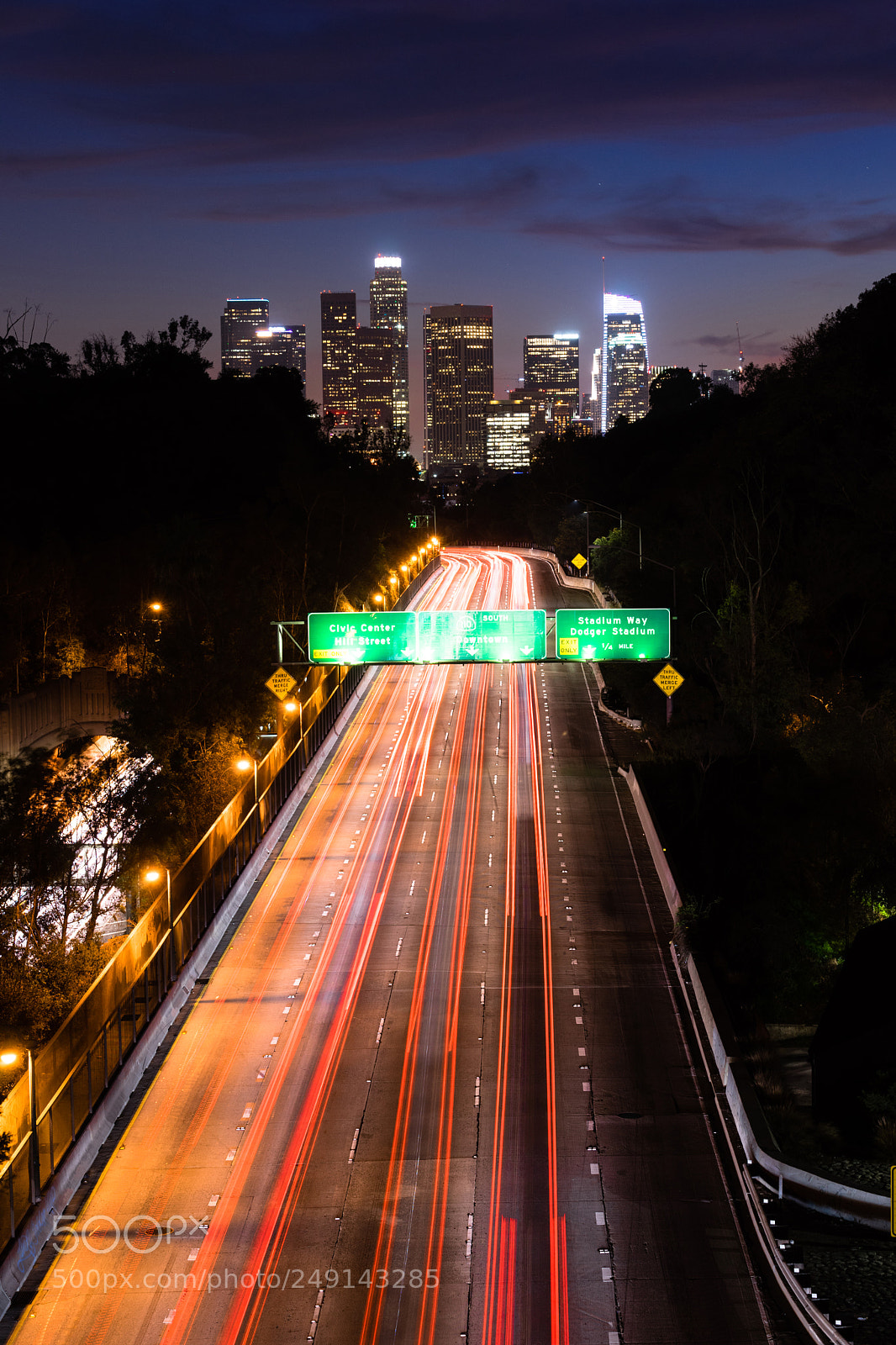 Sony a7 sample photo. Interstate highway 110 leads photography