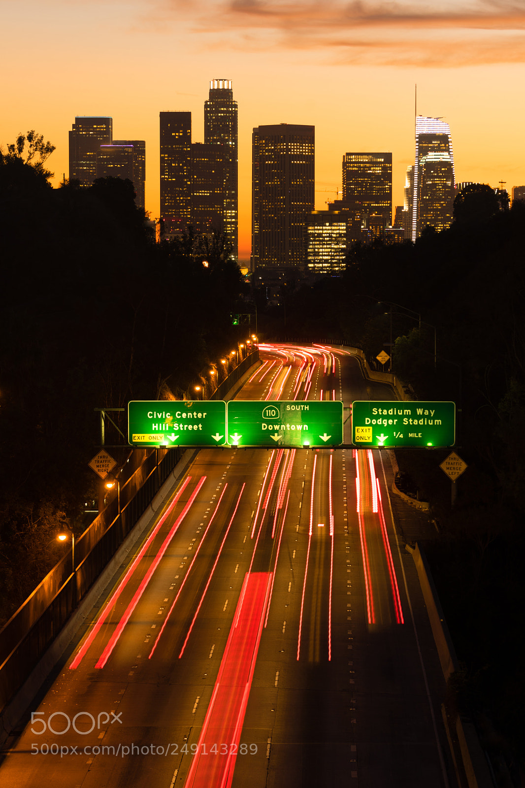 Sony a7 sample photo. Interstate highway 110 leads photography