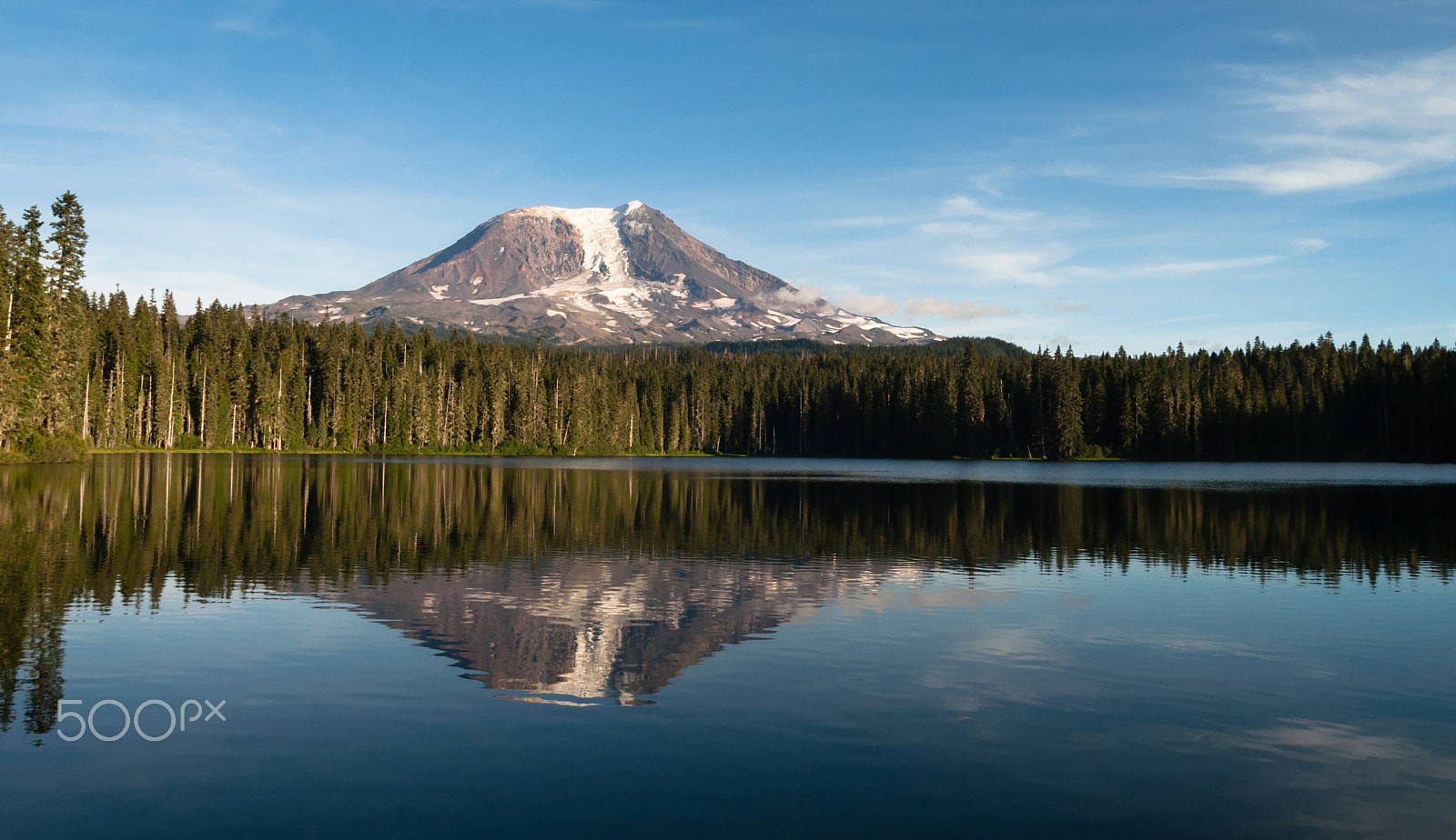 KONICA MINOLTA MAXXUM 7D sample photo. Mount adams takhlakh lake smooth reflection washington cascade m photography