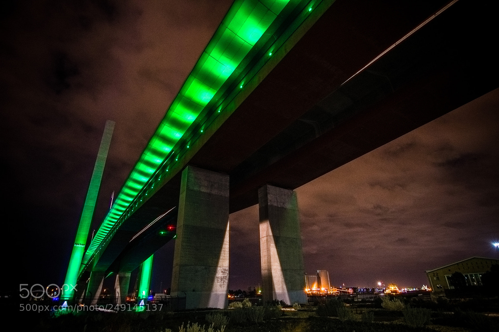 Nikon D500 sample photo. Docklands bridge photography