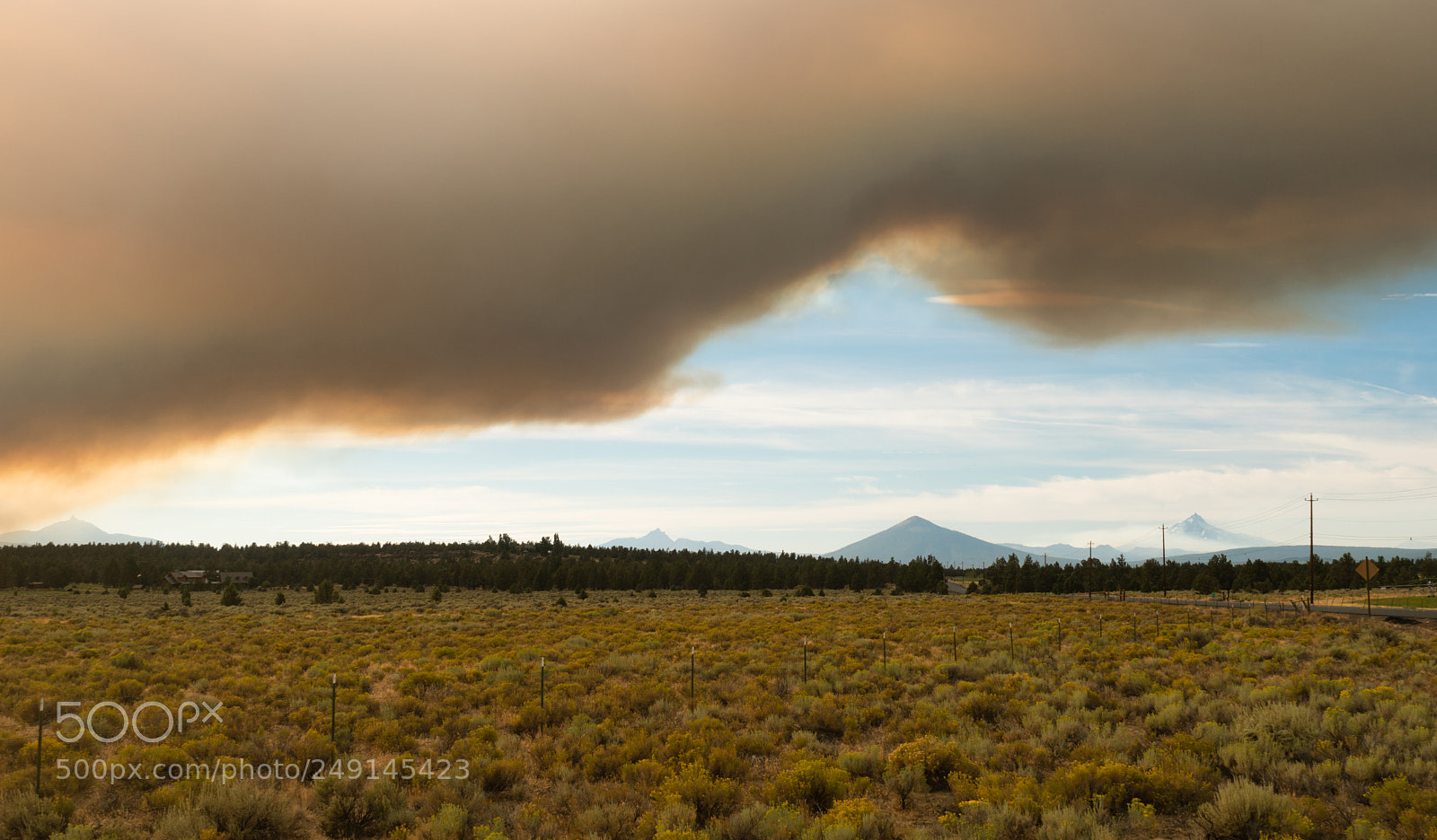 Sony a6300 sample photo. Dramatic sky wildfire smoke photography
