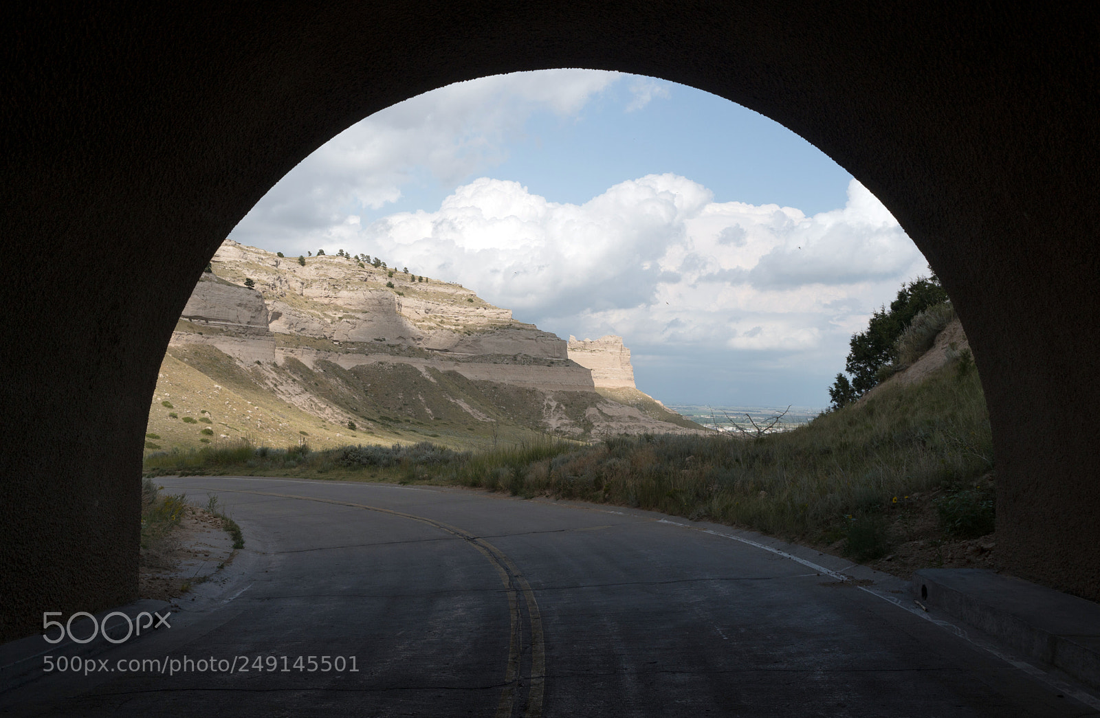 Sony a6300 sample photo. View road through tunnell photography