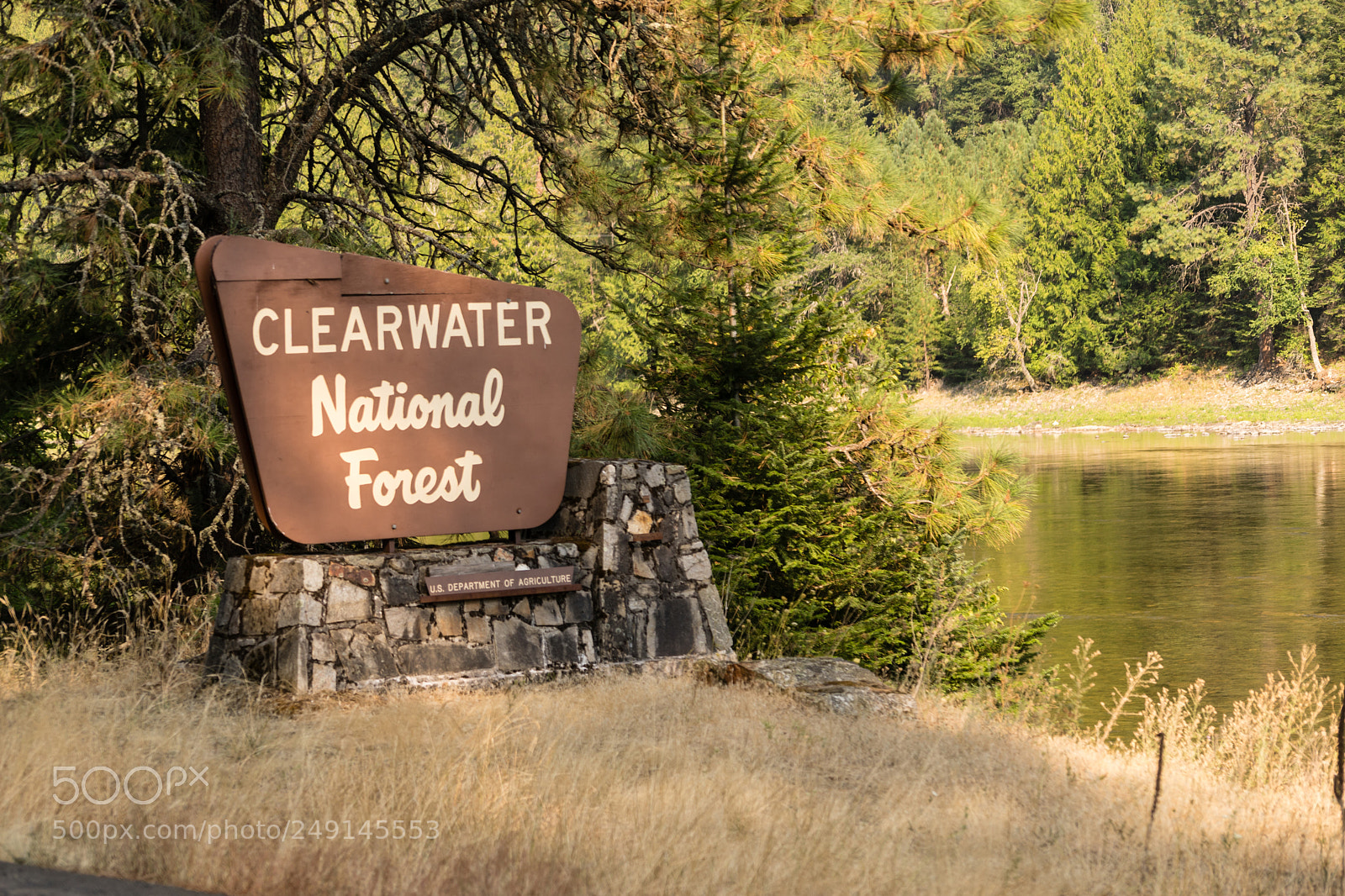 Sony a7 sample photo. Clearwater national forest sign photography