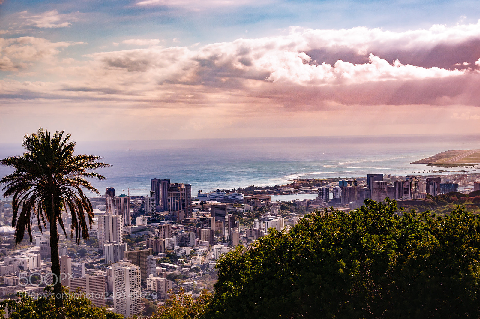 Nikon D300 sample photo. Honolulu city view photography