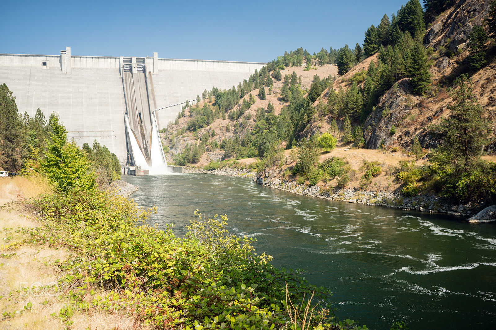 Sony a6300 sample photo. Dworshak dam concrete gravity photography