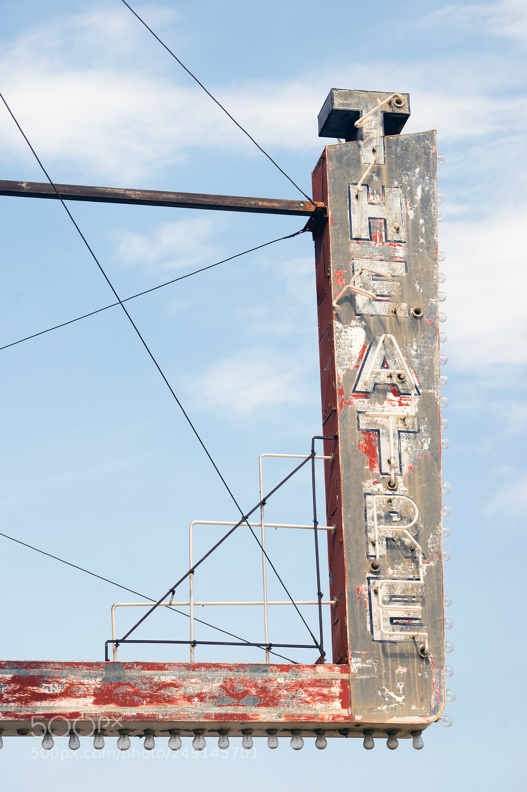 Sony a7 sample photo. Old small town theatre photography