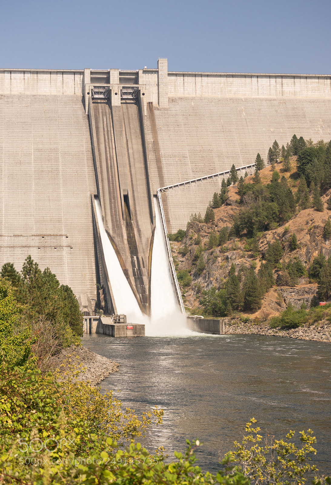Sony a7 sample photo. Dworshak dam concrete gravity photography