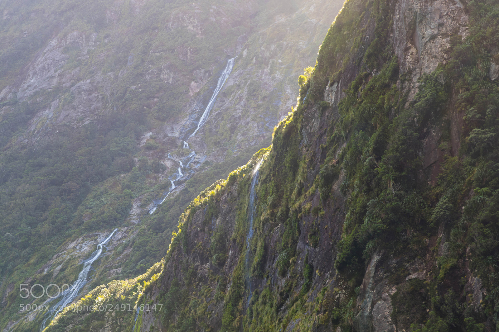 Canon EOS 80D sample photo. Sunlight splits waterfalls photography