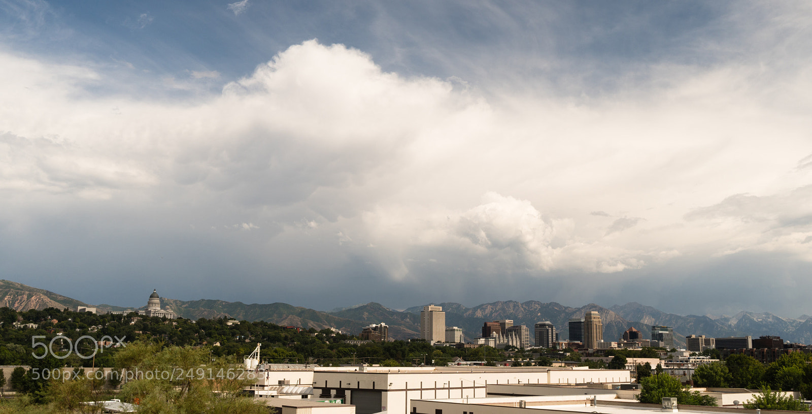 Sony a6300 sample photo. Mountains dominate salt lake photography